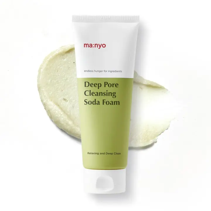ma:nyo Limpiador de espuma de soda con vitamina C, limpieza profunda de poros, lavado facial, cuidado de la piel coreano suave y no irritante para hombres y mujeres, 5.0 - 1