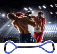 Equipo de entrenamiento Banda elástica de ocho figuras Banda de ejercicio elástica suave de 8 figuras para hombres y mujeres (azul) - details 1