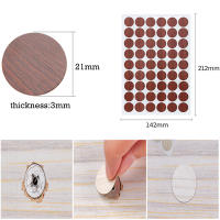 Pegatinas redondas de PVC autoadhesivas para muebles, cubierta de tapa de rosca, para manualidades de madera, escritorio, armario, calcomanías decorativas, 54 piezas por hoja - details 6