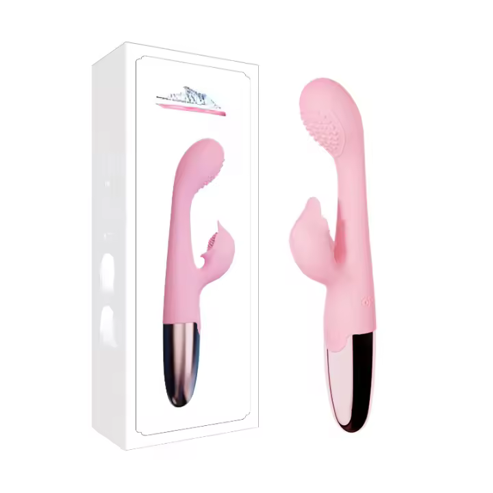 Vibrador doble para el punto G, masturbador femenino, masaje del clítoris, Juguetes sexuales portátiles pequeños para adultos - 1