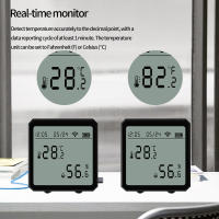 Sensor inteligente de temperatura y humedad con pantalla Digital LCD, Detector de termómetro interior para Alexa y Google - details 4