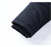 Chaqueta gruesa de lana a prueba de viento para hombre, abrigo de Parka con Cuello de piel con capucha, chaqueta informal clásica, invierno, 2024 - details 10