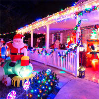 Guirnalda de luces LED Solar para exteriores, lámpara de alambre de cobre impermeable para jardín, patio, árbol, fiesta de Navidad, 8 modos, 300/200 - details 5