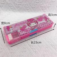 Estuche de Lápiz Doble Cara Sanrio Melody Hello Kitty Caja de Papelería Multifuncional con Afilador - details 6
