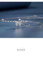 Collar de mariposa de plata esterlina 925, nicho ligero de lujo para mujer, diseño de gama alta, temperamento de viento frío simple, cadena de clavícula, cadena de cuello - details 5