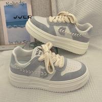 Nuevos Zapatos Blancos De Plataforma, Zapatos De Placa Base Suave Versátiles De Moda - details 2
