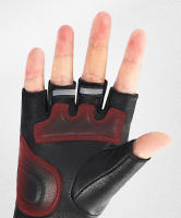 Guantes de Cuero de medio dedo para motocicleta, manoplas de Moto, Verano - details 4