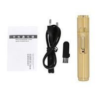 Kemei-Mini recortador de pelo de nariz eléctrico 6616, afeitadora portátil para cejas y orejas, limpiador de eliminación seguro, alta calidad, ecológico, dorado - details 4