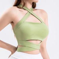Supjetador Deportivo para Mujer Poliéster Exterior, Sexy Camisola con Lazos, Top Corto de Yoga, Supjetador para Correr en Casa, Camiseta de Gimnasio - details 4