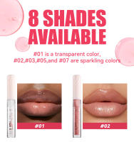 Brillo de labios hidratante e hidratante Handaiyan nacarado brillo de agua Base de Color desnudo brillo de labios de ácido hialurónico - details 6