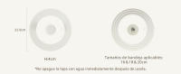 Tapa universal para ollas, cacerolas y sartenes CAROTE con borde de silicona resistente al calor y vidrio templado - details 5