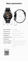 Reloj inteligente con pantalla completamente táctil de 1,32 pulgadas, oxígeno, presión arterial, prueba de frecuencia cardíaca, recordatorio de llamadas entrantes, IP67 - details 14