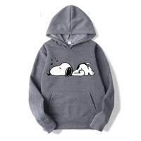 Sudaderas con capucha informales a la moda con estampado de dibujos animados de Snoopy para hombre y mujer, ropa para parejas de otoño e invierno - details 12