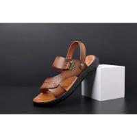 Sandalias de verano para hombre, cómodas sandalias de cuero con plataforma para exteriores, suela suave antideslizante, zapatos informales de trekking para verano, zapatos de playa para niño - details 10