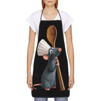 Unisex Ratatouille Remy con cuchara delantal adultos mujeres hombres Chef Tablier cocina para cocinar película animada pintura - details 1