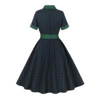 2024 nuevo Hepburn mujeres verano Pin Up Casual fiesta manga corta Retro bata Vintage Rockabilly 1950 60s Swing Vestidos - details 1