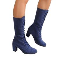 Botas largas con cordones para mujer, zapatos informales - details 0