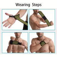 Protector de muñeca envolvente deportivo unisex, banda elástica para entrenamiento, levantamiento de fitness, 1 unidad - details 1