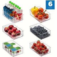 Conjunto De 3/6 Piezas, Organizadores De Nevera, Contenedores De Almacenamiento De Alimentos Para Nevera - details 7