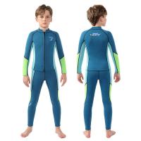 Traje de Neopreno para Niños Traje de Baño Dividido de 2,5mm con Mangas Largas Térmicas, Protección Solar, Surf, Traje de Medusas de Esnórquel - details 4