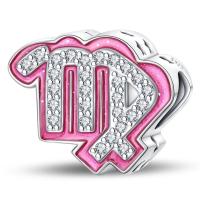 Dijes CláSicos Originales, Plata De Ley 100%, Con Las 12 Constelaciones De Aries Y Piscis, Aptos Para Pulseras De 3 Mm, JoyeríA Artesanal Para Mujer, Regalo De Fiesta De CumpleañOs - details 35