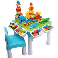 Infantil, Mesa de Actividades Construccion y Silla con 128 Piezas Juguetes de Creativos Grandes Clásicos para Niñas, Rosa - details 17
