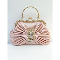 Nuevo Kelly francés brillante hecho a mano para banquete con incrustaciones de diamantes, bolso de cena con lazo, bandolera de hombro. - details 10