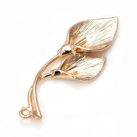 Colgantes de Encanto de Calla de Bronce Dorado 18K 10PCS de Alta Calidad Ideal para Joyería DIY - details 3