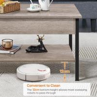 Mesa de Centro Elevable Mesa de Café con Revistero Mesa Baja de Industrial para Sofá Salón 104,5x49,5X(47-62) cm - details 15