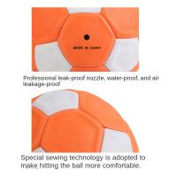 Gran tamaño 3/4/5 curva balón de fútbol líneas curvas naranja fútbol juvenil juego recreativo regalo partido fútbol al aire libre patio trasero - details 4