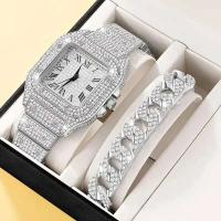 Relojes de Pulsera de Cuarzo Leten para Hombres Estilo Hip Hop con Pulsera de Oro - details 0