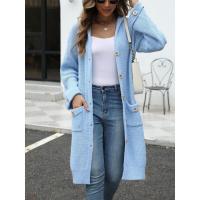 Chaqueta elegante para mujer con cuello en V, prendas de vestir exteriores sueltas e informales - details 17