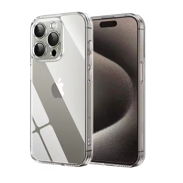 UGREEN Crystal Clear Original Protection Series Funda de teléfono mejorada para iPhone 15, iPhone 15 Pro, iPhone 15 Pro Max, transparente - 1