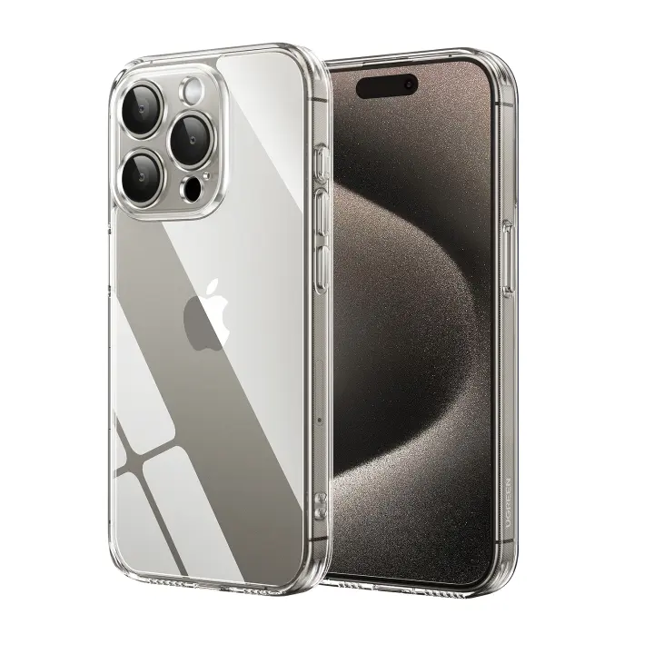 UGREEN Crystal Clear Original Protection Series Funda de teléfono mejorada para iPhone 15, iPhone 15 Pro, iPhone 15 Pro Max, transparente - 1