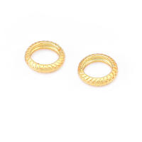 Anillo de Cierre Redondo de Brasso Dorado Mate Joyería de Alta Calidad - details 54