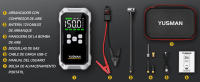 Arrancador de batería de coche, bomba de 150PSI, compresor de aire, Banco de energía de 21800mAh, dispositivo de arranque de 5000A, inflador de neumáticos Digital de 12V - details 10