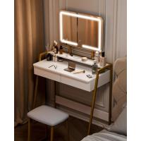 Tocador de Maquillaje con Espejo y Luz LED Iluminación Ajustable Mesa de Maquillaje con Taburete - details 3