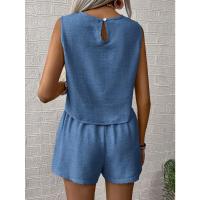Conjunto de Verano 2025 para Mujer Top Sin Mangas y Shorts Cortos Estilo Casual y Deportivo - details 31