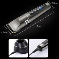 Kemei-recortadora eléctrica recargable profesional, batería de litio, cabezal de acero al carbono, cortadora de pelo lavable, KM-9160 - details 9