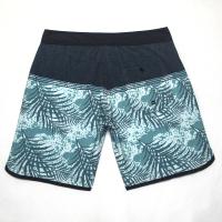 Bermudas de verano para hombre, Bañador con estampado de hojas, 4 vías, elástico, secado rápido, impermeable, pantalones cortos finos para playa, Surf, bañador, novedad - details 2