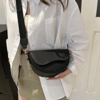 Bolso de hombro con doble correa para mujer, bolso cruzado de cuero PU versátil, moda informal de Color sólido - details 11
