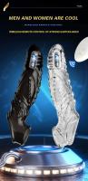 Extensiones de manga Leten, condones para hombres, vibradores retardantes de agrandamiento, anillo de cristal, cubierta vibratoria, Juguetes sexuales para hombres - details 0