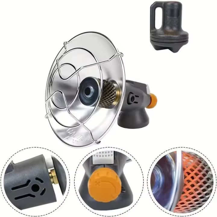 Mountaineer - Calentador portátil de gas para acampar al aire libre, horno, mini gas, calentador de agua solar de butano pequeño - 1