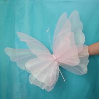Nuevo Mariposa Artificial de 30/50cm, gasa gigante para exteriores, mariposa falsa, hilo de seda 3D, accesorios de fotografía de mariposa - details 15