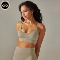 Alo yoga puro color belleza espalda transpirable deporte chaleco correr fitness yoga sujetador top - details 3