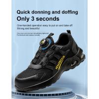 Zapatos De Seguridad Para Hombre Con Botones Giratorios Y Punta De Acero Indestructibles Antipinchazos Y Con Almohadilla De Aire Botas De Trabajo Con Suela De Goma Material De Tela Y Algodón - details 6