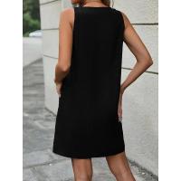 Vestido casual sin mangas estilo denim para mujer, novedad de verano - details 2