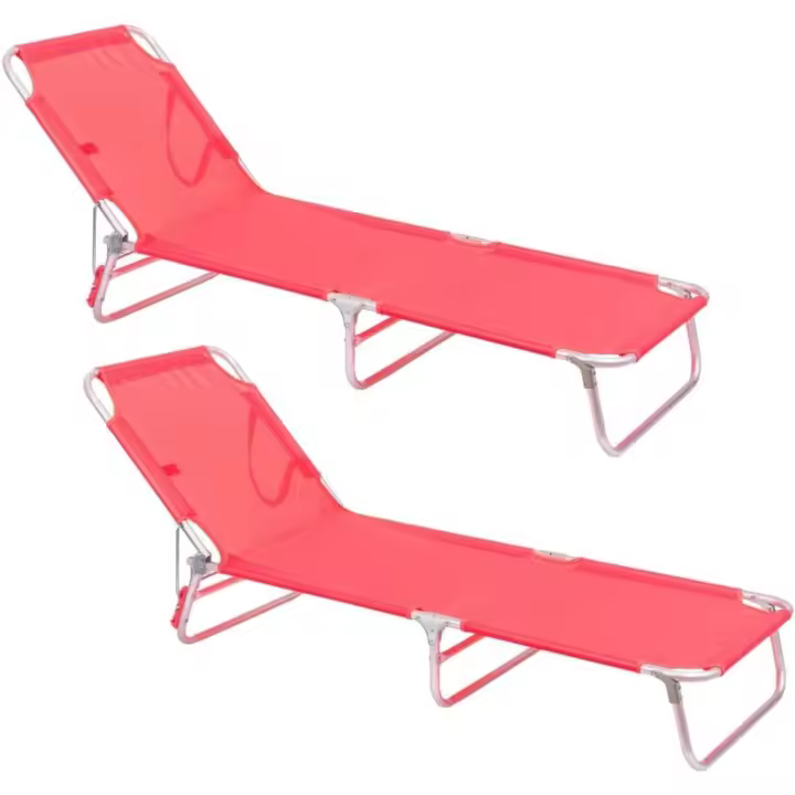 Exterior |   Ligera Plegable y Reclinable |   3 Posiciones |   para Playa Camping Piscina Terraza o Jardín Aguamarina - 1