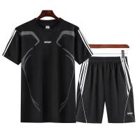 Conjunto Casual de Verano para Hombres Camiseta y Pantalones Cortos de Tenis, Traje Transpirable, Ropa para Correr de Secado Rápido, Tallas Grandes XXS-6XL, 2 Uds - details 2