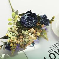Flores artificiales de estilo europeo, flores falsas decorativas de seda de gran tamaño, arreglo Floral para boda, arreglo Floral DIY - details 12